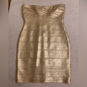 Gold Bodycon Dress